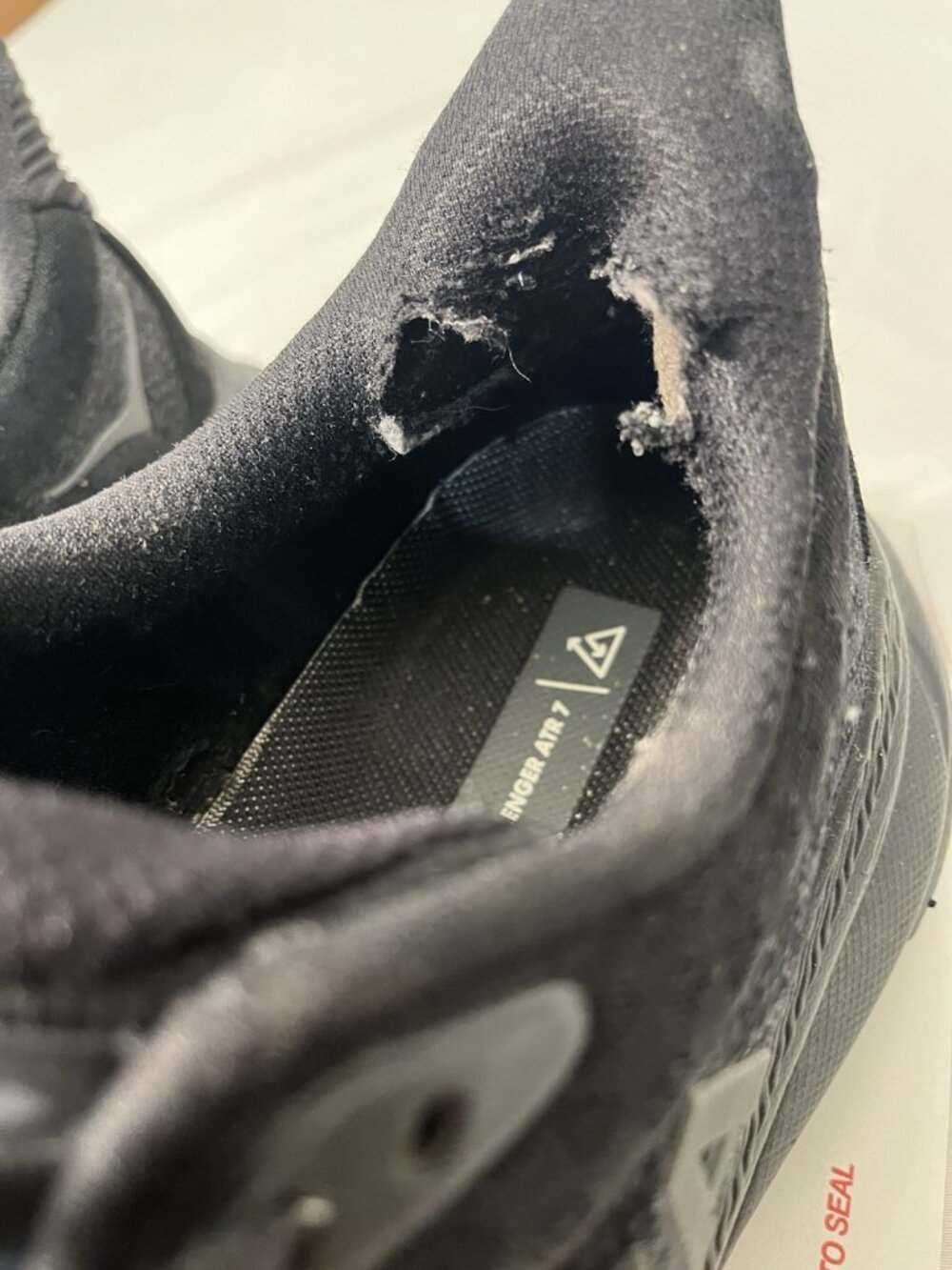 Hoka One One Challenger ATR 7 Trail Hiking Shoe BBLC Women 7.5 B Black *check - Picture 13 of 16